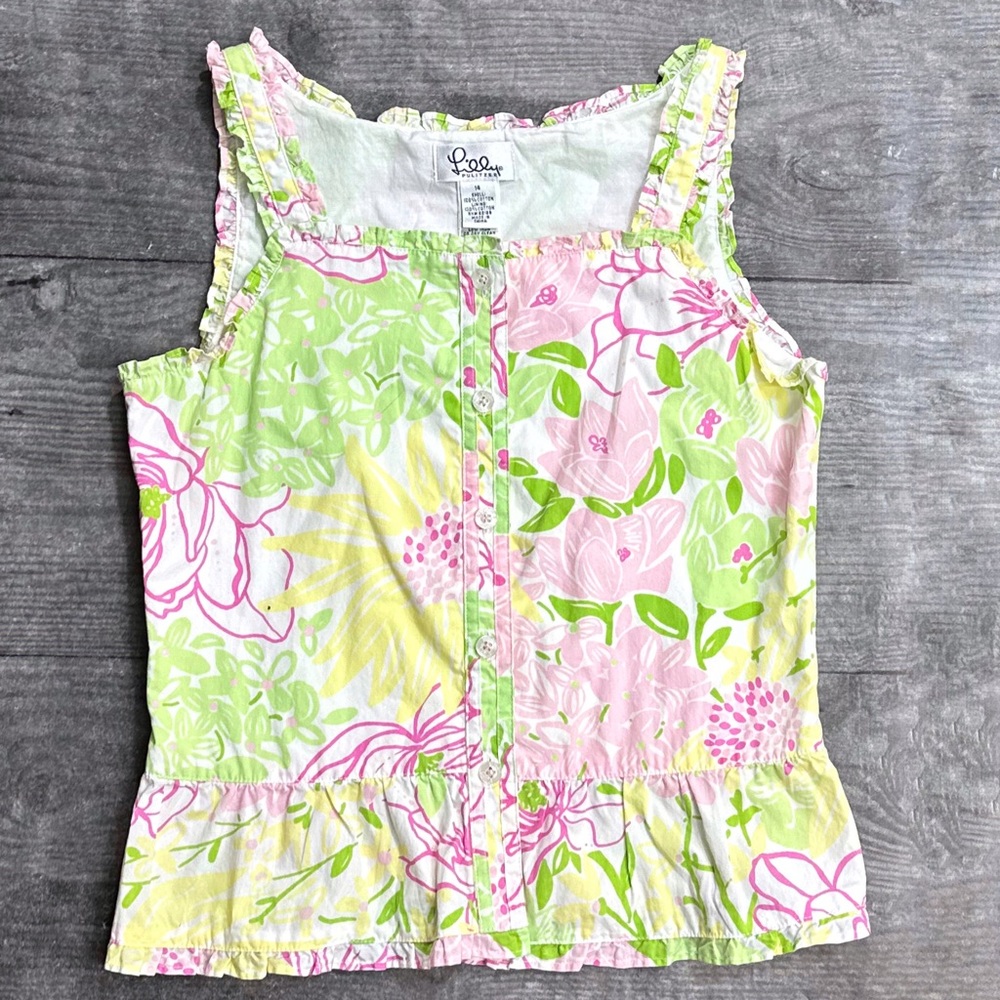 ⭐️Lilly Pulitzer White Label Girls Top [4524]